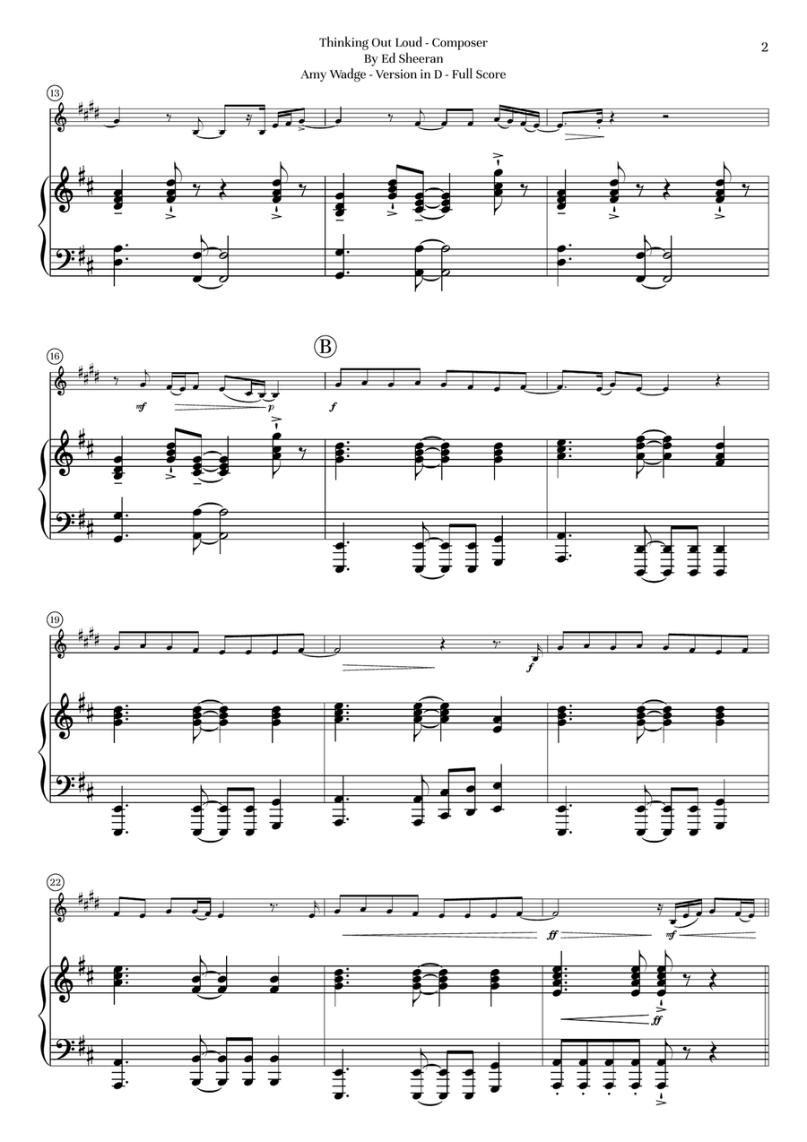 Thinking Out Loud Thinking Out Loud Chamber Music scores gallery preview page 3