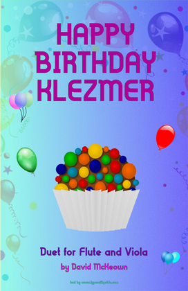 Happy Birthday Klezmer, for Flute and Viola Duet