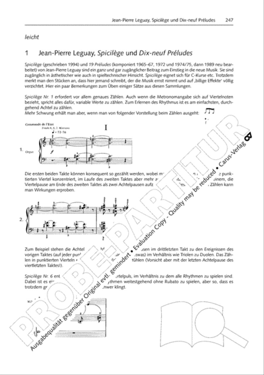Orgelschule zur historischen Auffuhrungspraxis Organ Solo scores gallery preview page 248