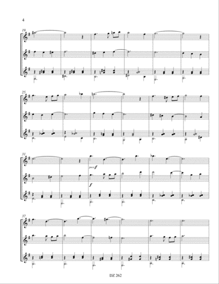 Valse en jazz no 3 Guitar Ensemble scores gallery preview page 4