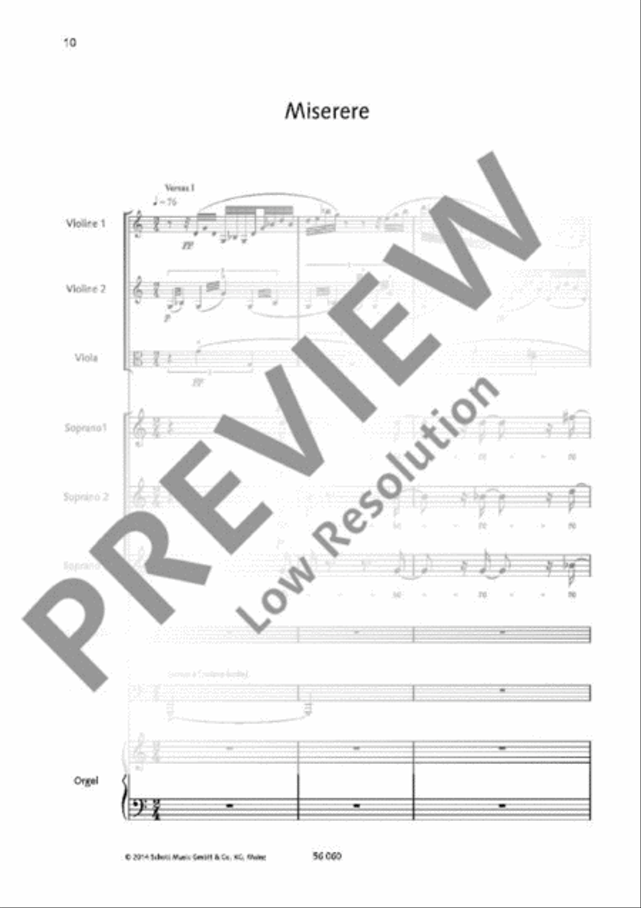 Miserere Cello scores gallery preview page 6