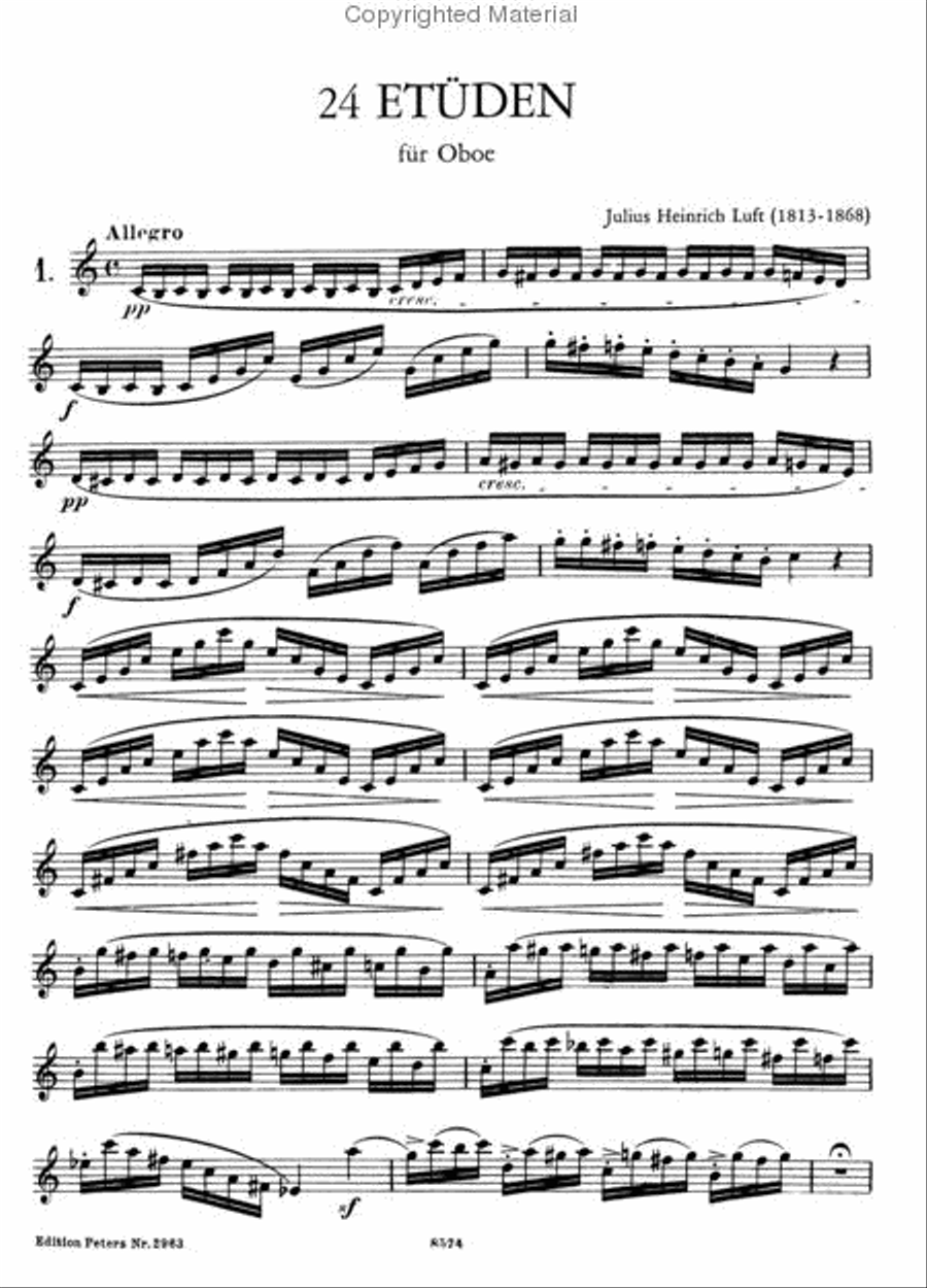 24 Studies for Oboe