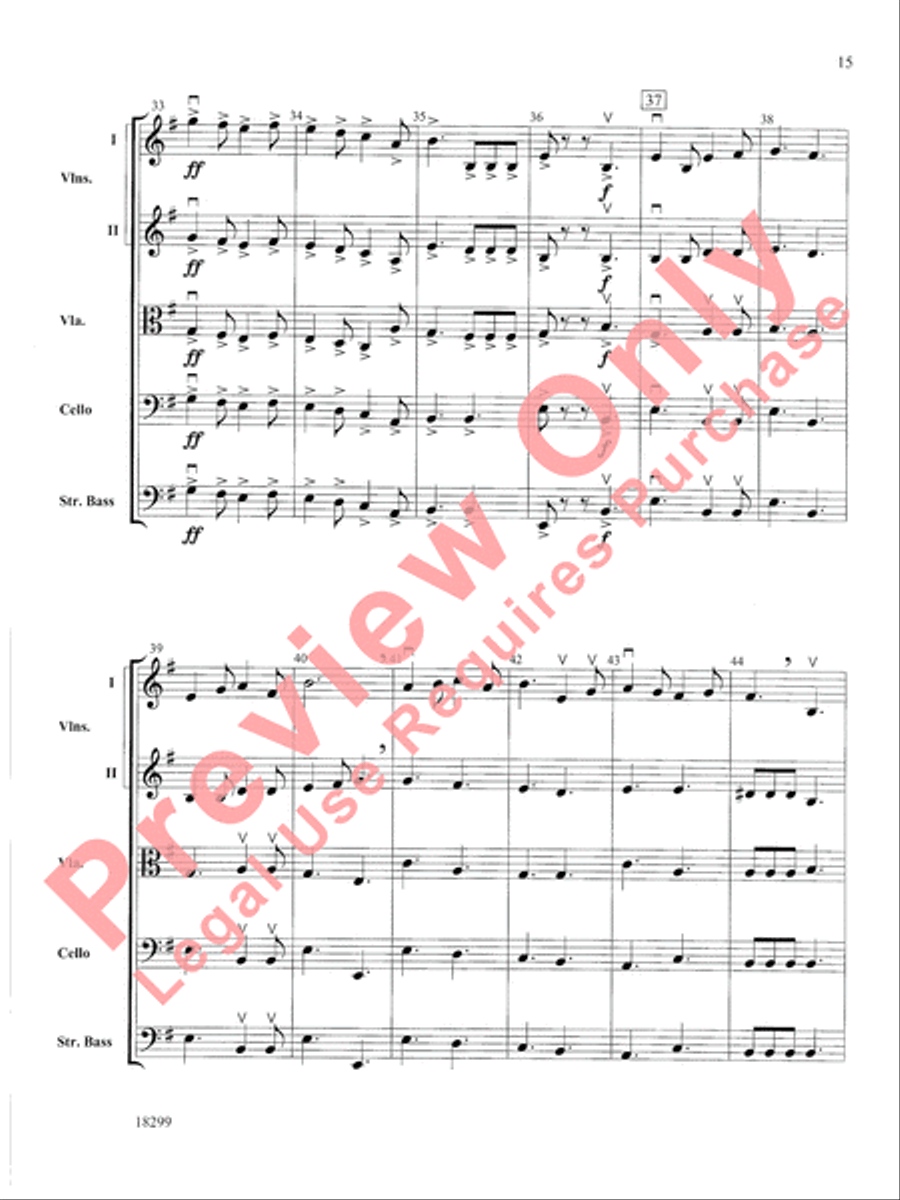 Three Scenes from a Green Valley String Orchestra scores gallery preview page 16