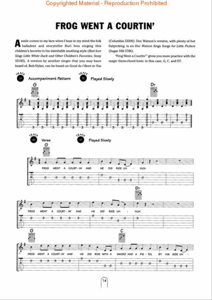 Children's Songs for Beginning Guitar Guitar Tablature scores gallery preview page 3