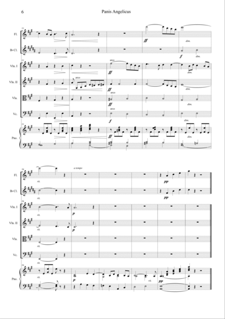 Panis Angelicus Orchestra scores gallery preview page 6