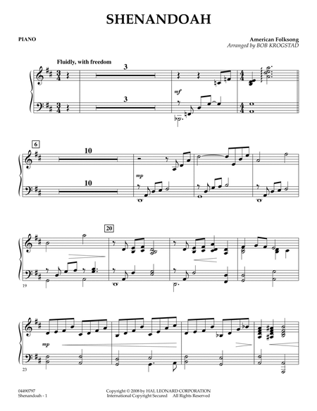 Shenandoah - Piano