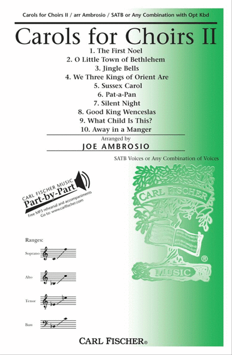 Carols for Choirs II 4-Part scores gallery preview page 1