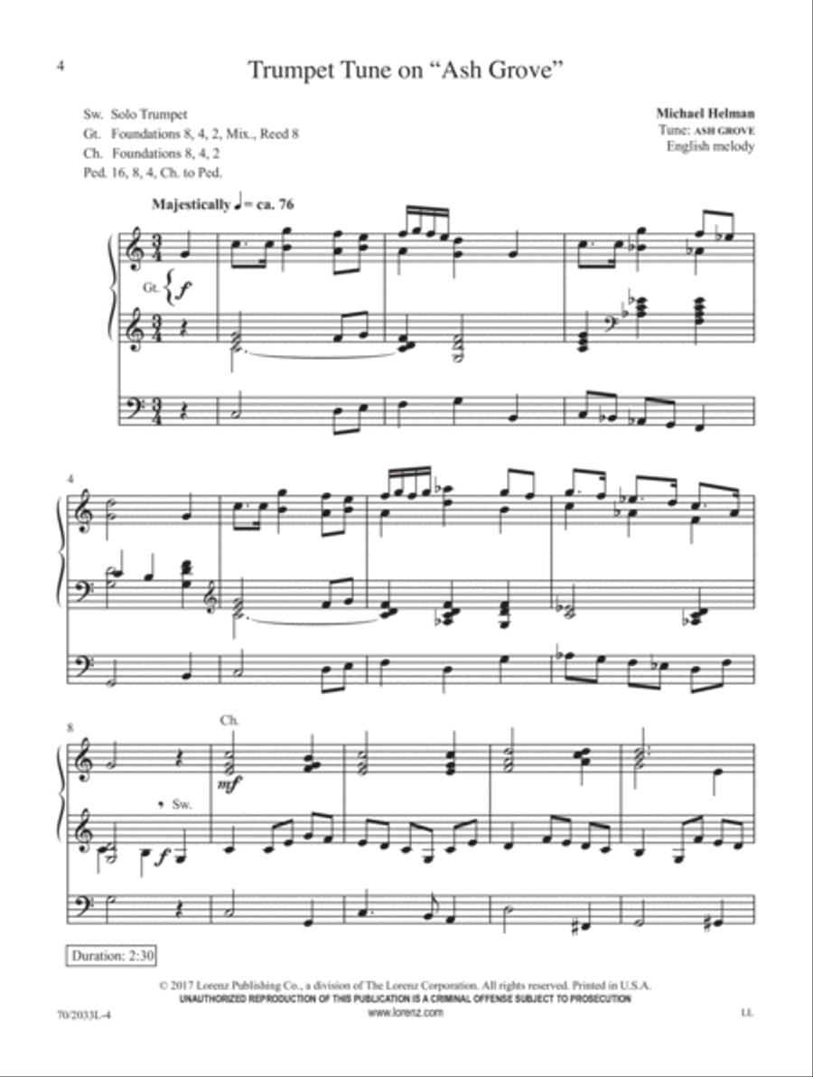 Come, Ye Thankful People, Come! Organ Solo scores gallery preview page 2