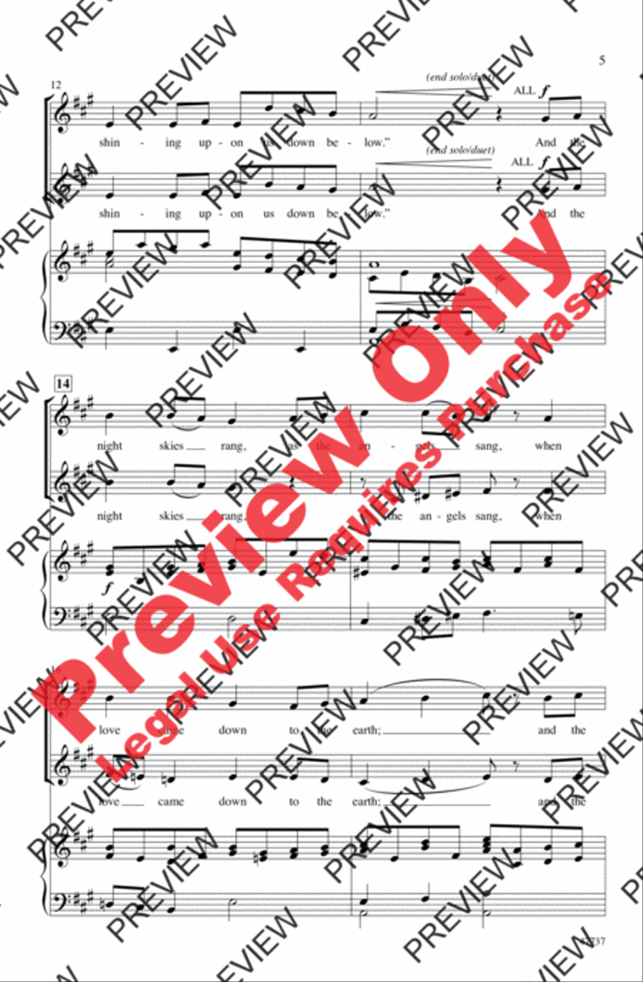 The Cat and the Mouse Carol 2-Part scores gallery preview page 4