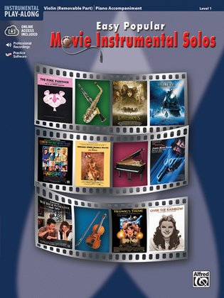 Book cover for Easy Popular Movie Instrumental Solos for Strings