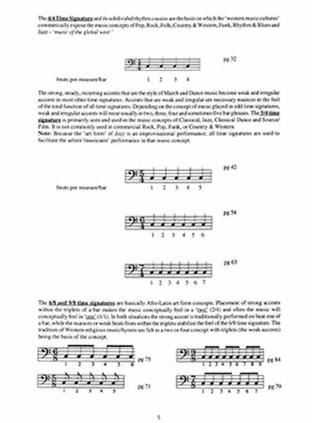 Time Signature Studies for Bass