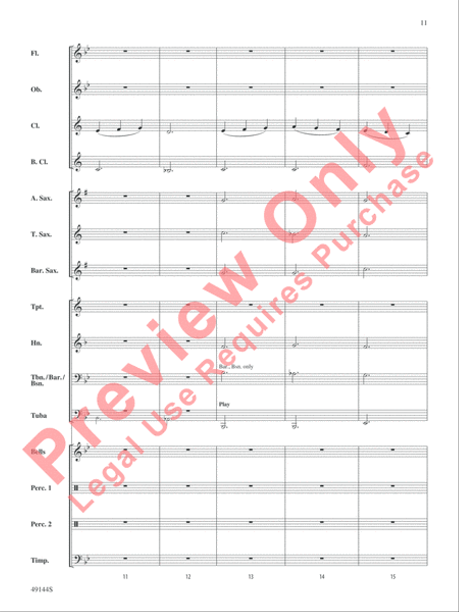 Asteroids Concert Band scores gallery preview page 12