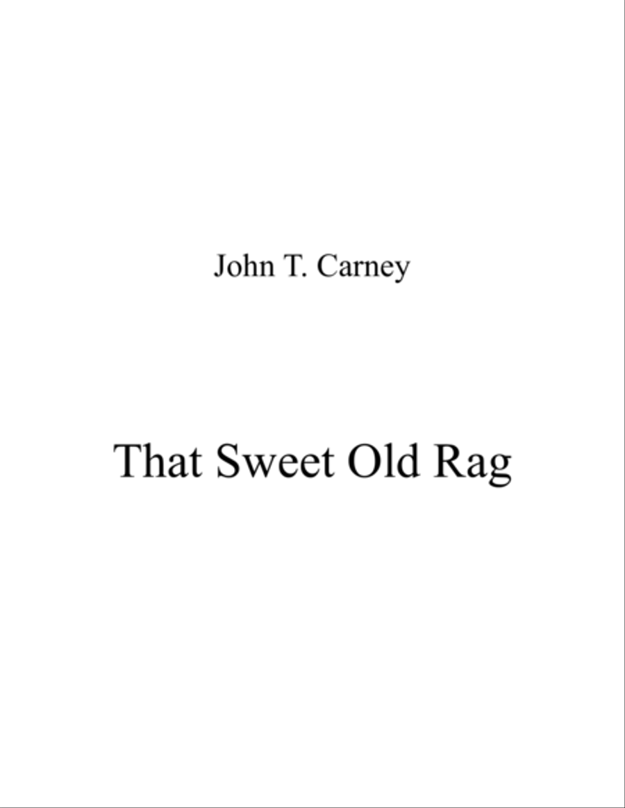 That Sweet Old Rag Piano Solo scores gallery preview page 1