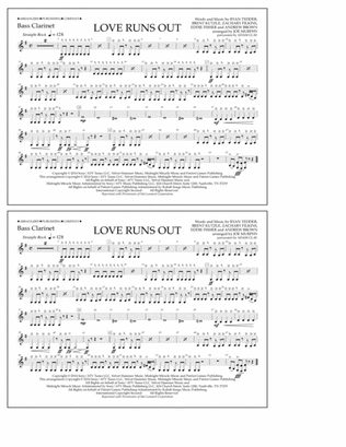 Love Runs Out - Bass Clarinet
