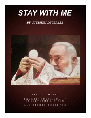 Book cover for Stay With Me (A Communion Song) (4 voices)