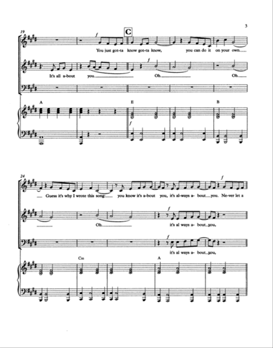 You Know It's About You 3-Part scores gallery preview page 3