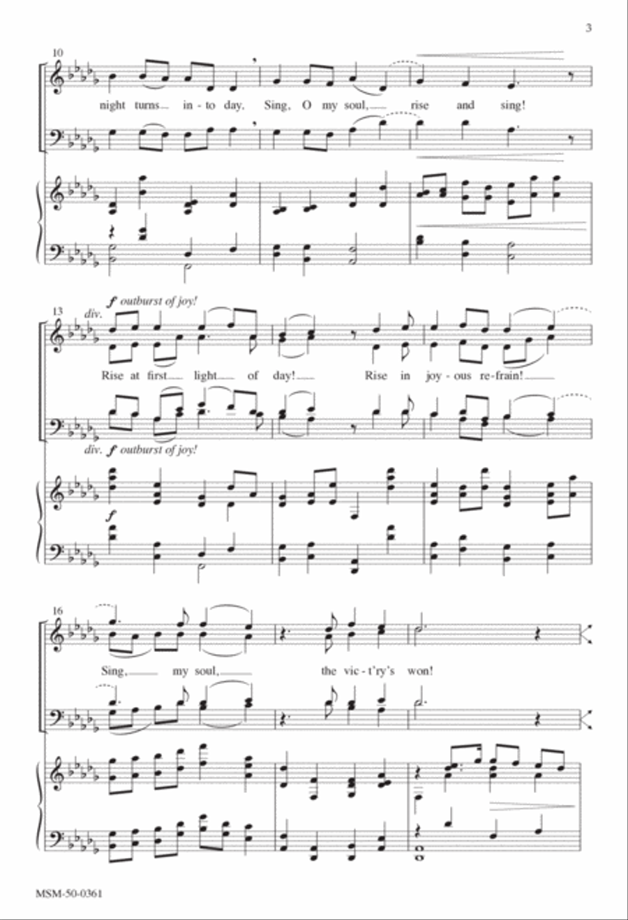 Come, Walk with Me 4-Part scores gallery preview page 3