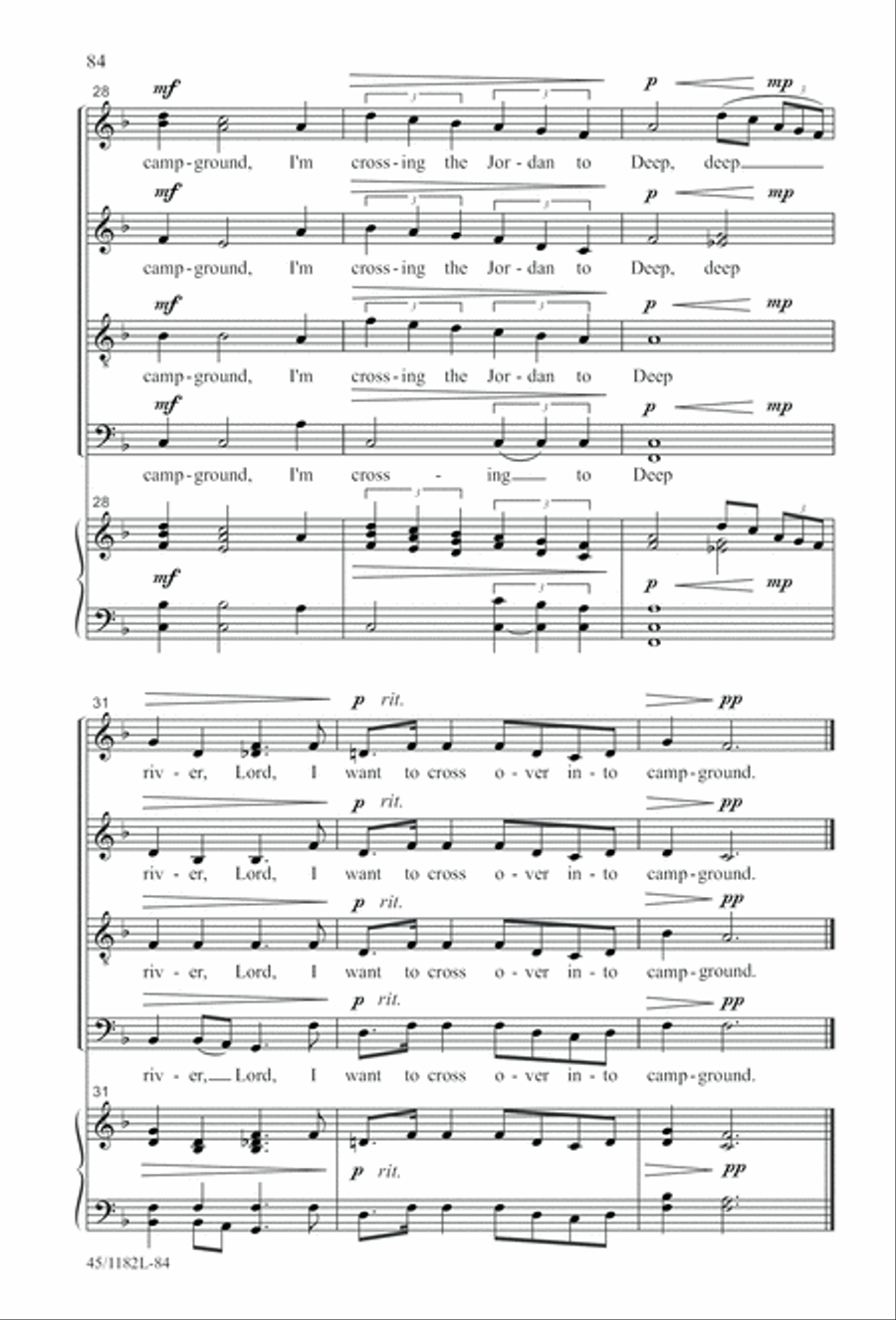 All Around A Cappella 4-Part scores gallery preview page 84