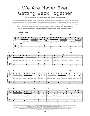Book cover for We Are Never Ever Getting Back Together