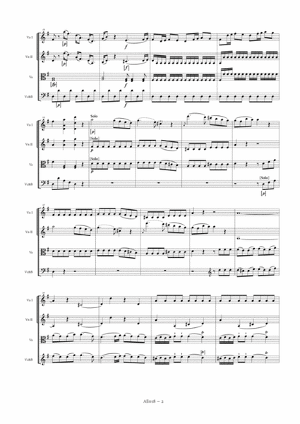 Concertante Quartet in G major, Op. 14, No. 2 (score and parts)