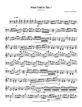 What Child is This (Cello part)