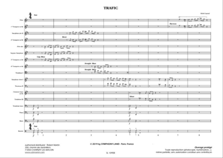 Trafic Trafic Jazz Ensemble scores gallery preview page 2