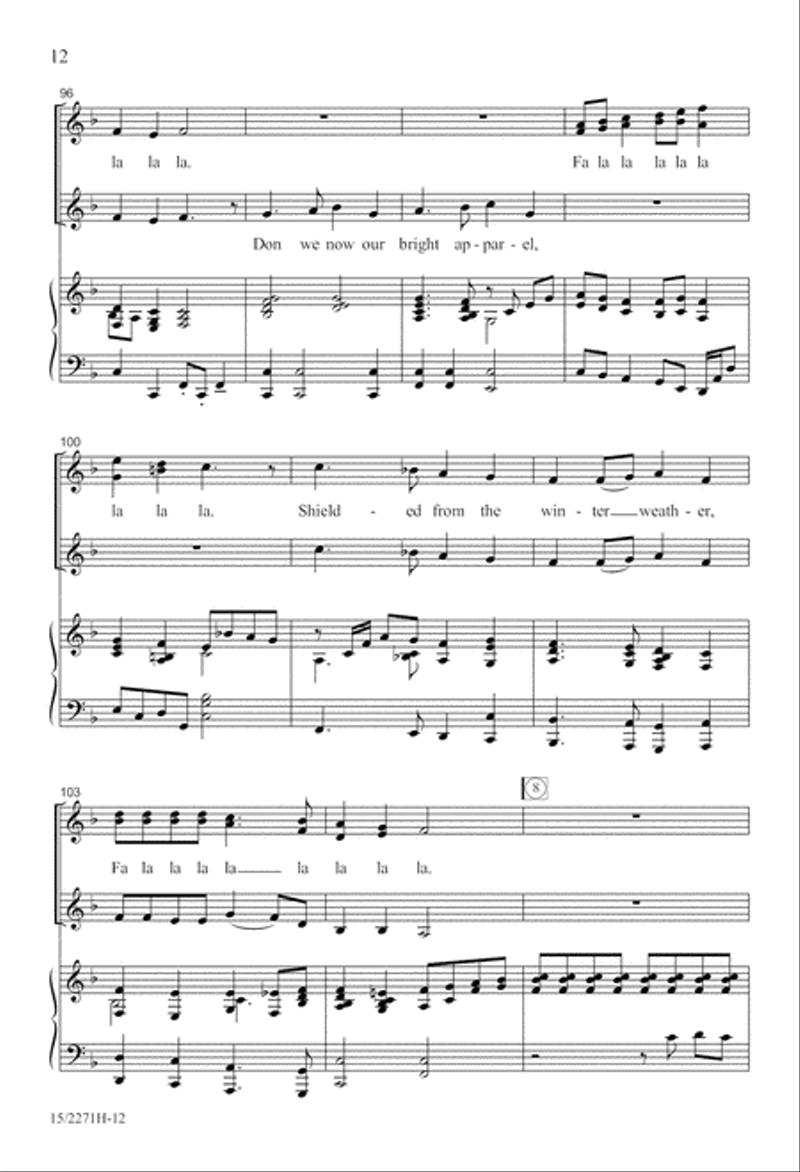 Here We Come A-Caroling! Here We Come A-Caroling! SSA scores gallery preview page 13