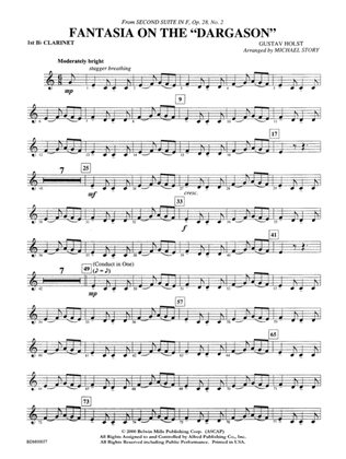Fantasia on the "Dargason": 1st B-flat Clarinet