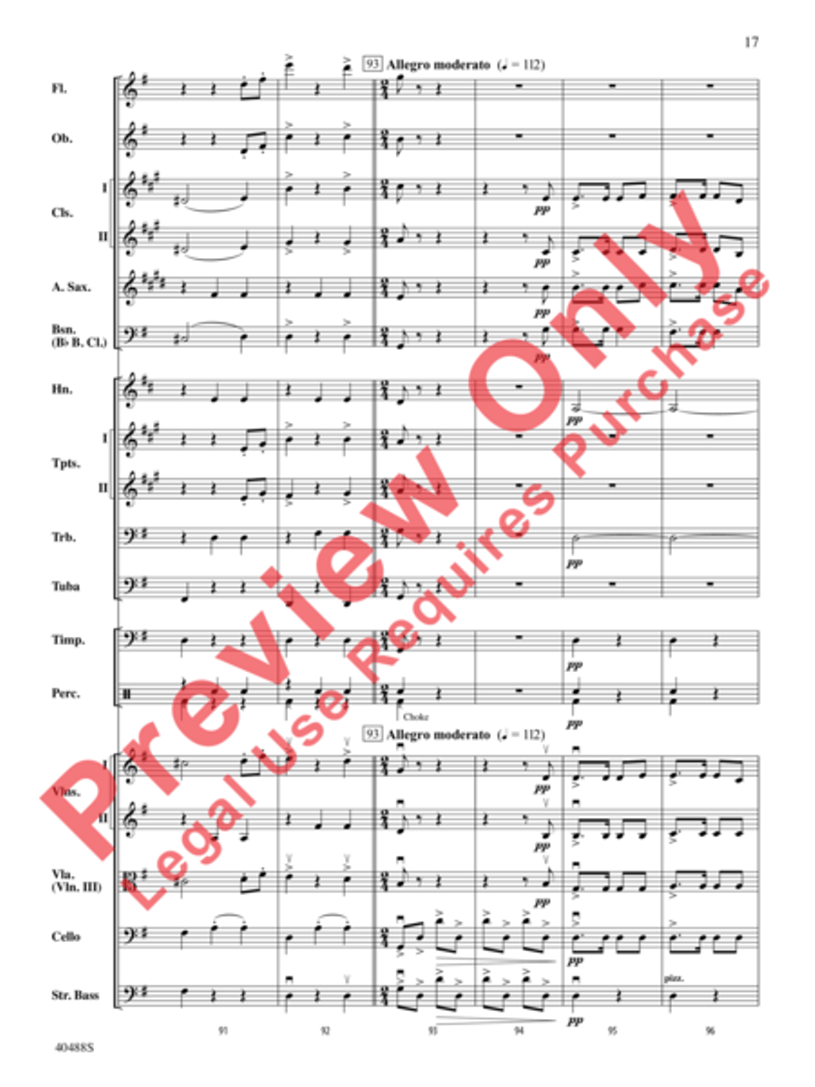 Overture to Die Fledermaus Full Orchestra scores gallery preview page 18