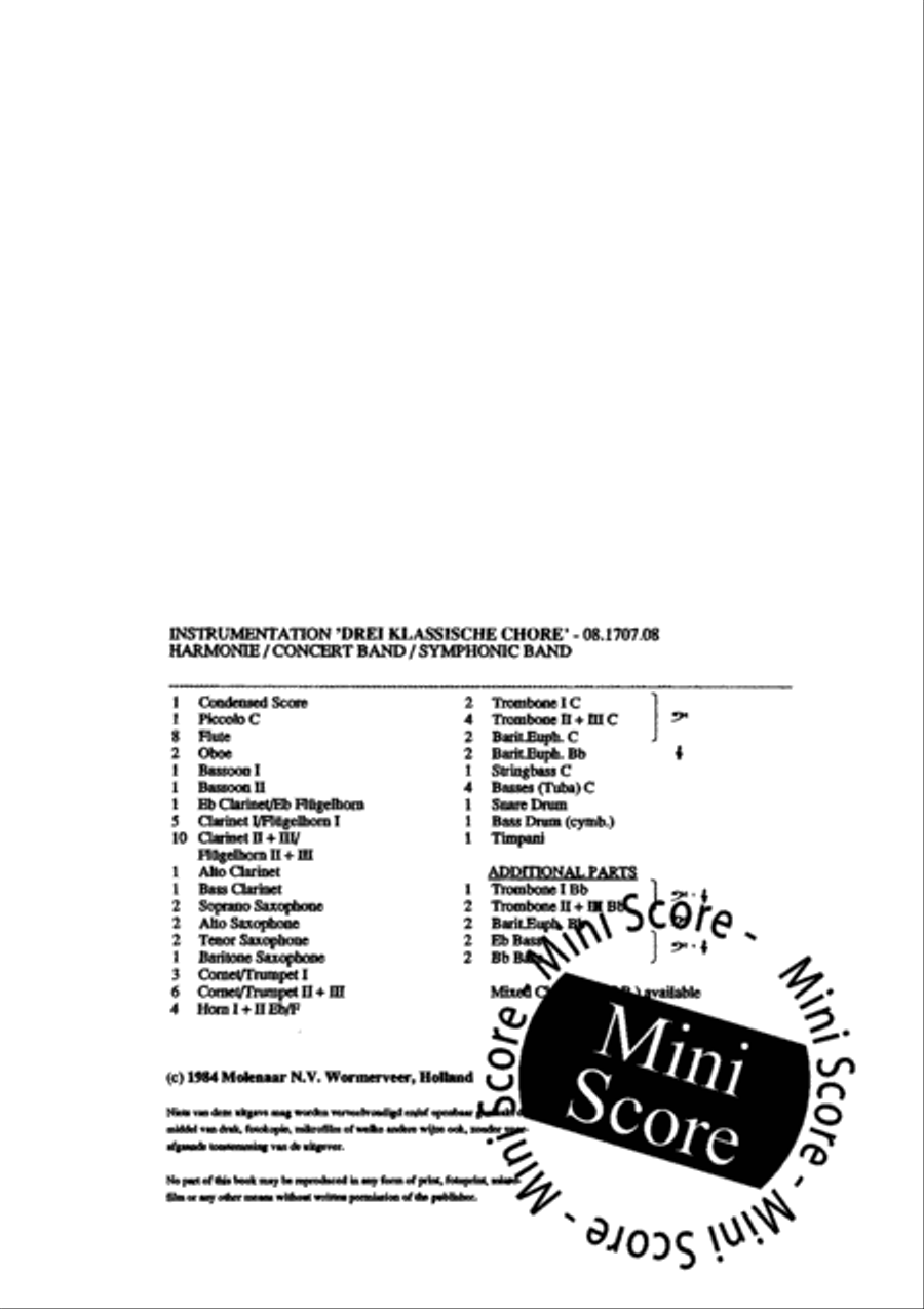 Drei Klassische Chore 4-Part scores gallery preview page 4