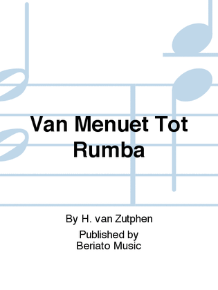 Book cover for Van Menuet Tot Rumba