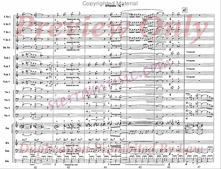Afternoon Jazz Ensemble scores gallery preview page 8