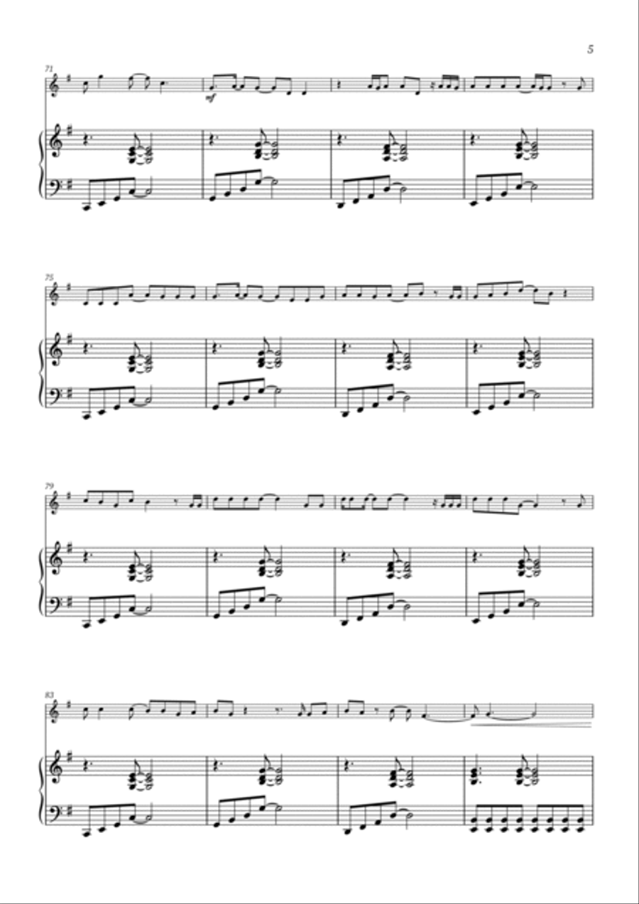 All Too Well Violin Solo scores gallery preview page 5