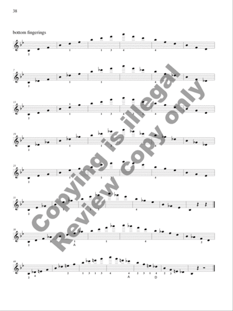 Scales and Arpeggios with Shifting Practice: Violin Violin scores gallery preview page 13