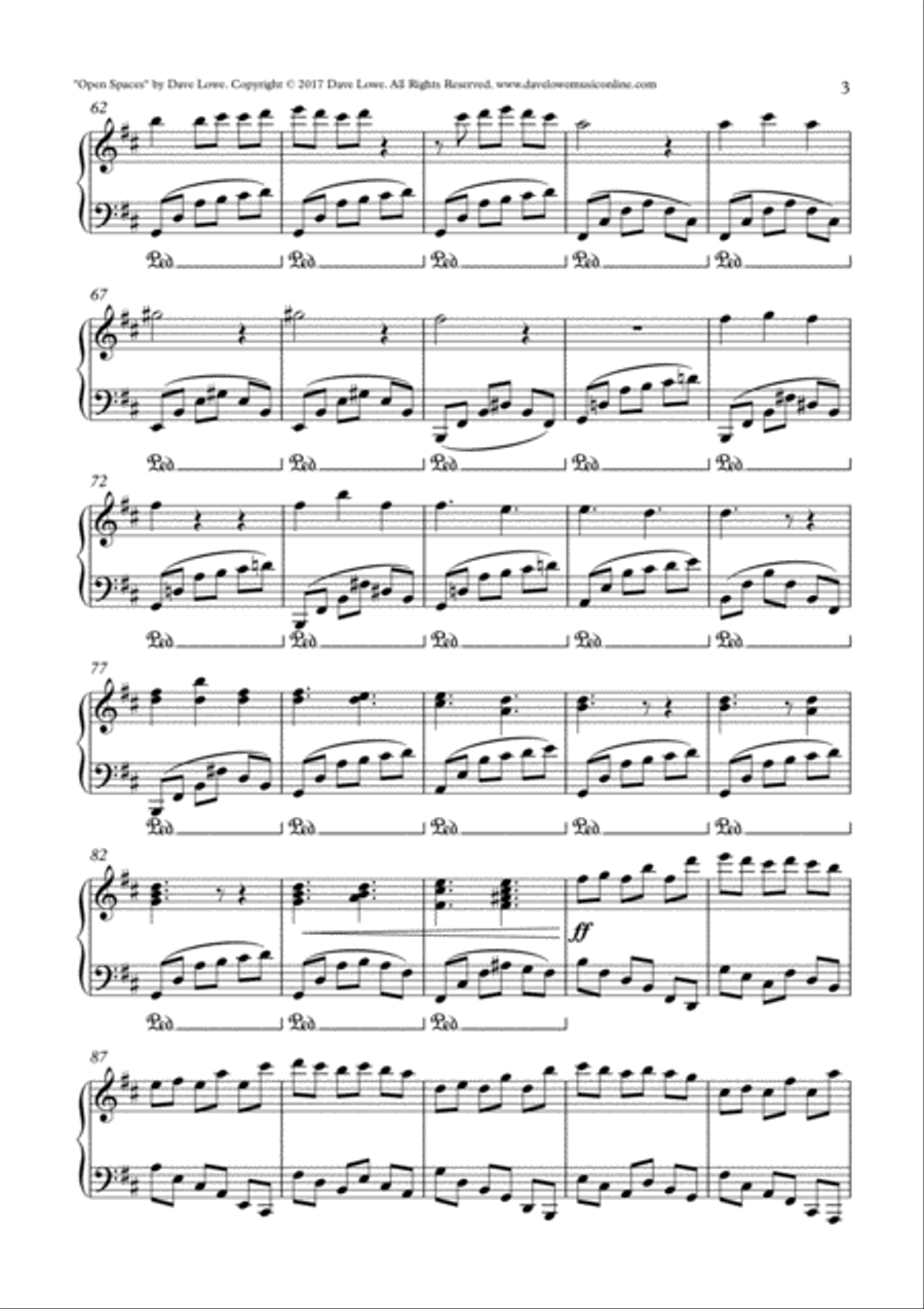 ARCHITECTURE Part 1 | Open Spaces Piano Solo scores gallery preview page 4