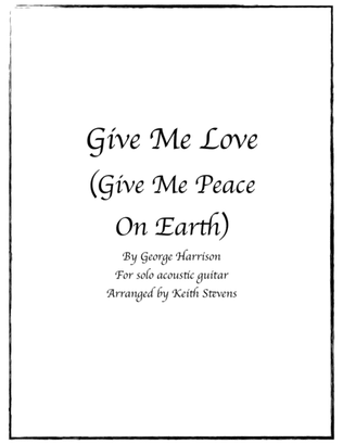 Give Me Love (give Me Peace On Earth)