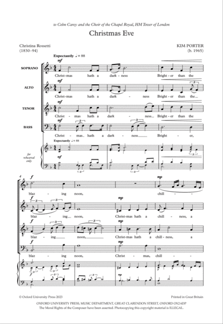 Christmas Eve 4-Part scores gallery preview page 2