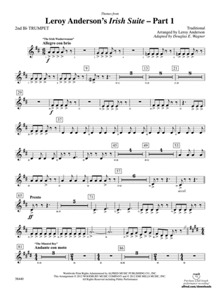 Leroy Anderson's Irish Suite, Part 1 (Themes from): 2nd B-flat Trumpet