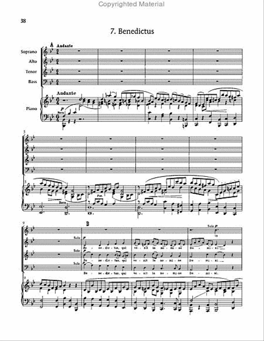 Requiem in D minor, WAB 39 Choir scores gallery preview page 38
