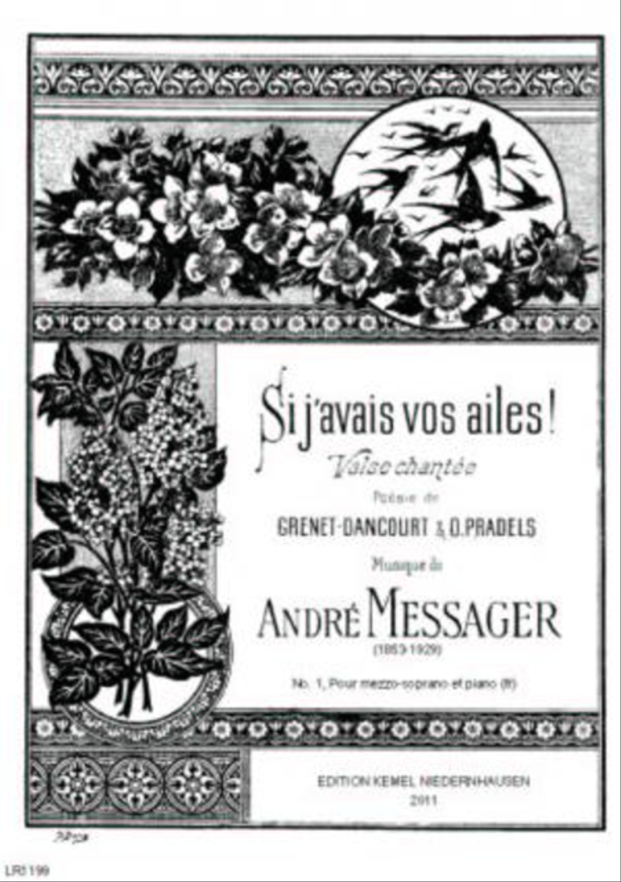 Si j'avais vos ailes! Si j'avais vos ailes! Mezzo-Soprano Voice scores gallery preview page 1