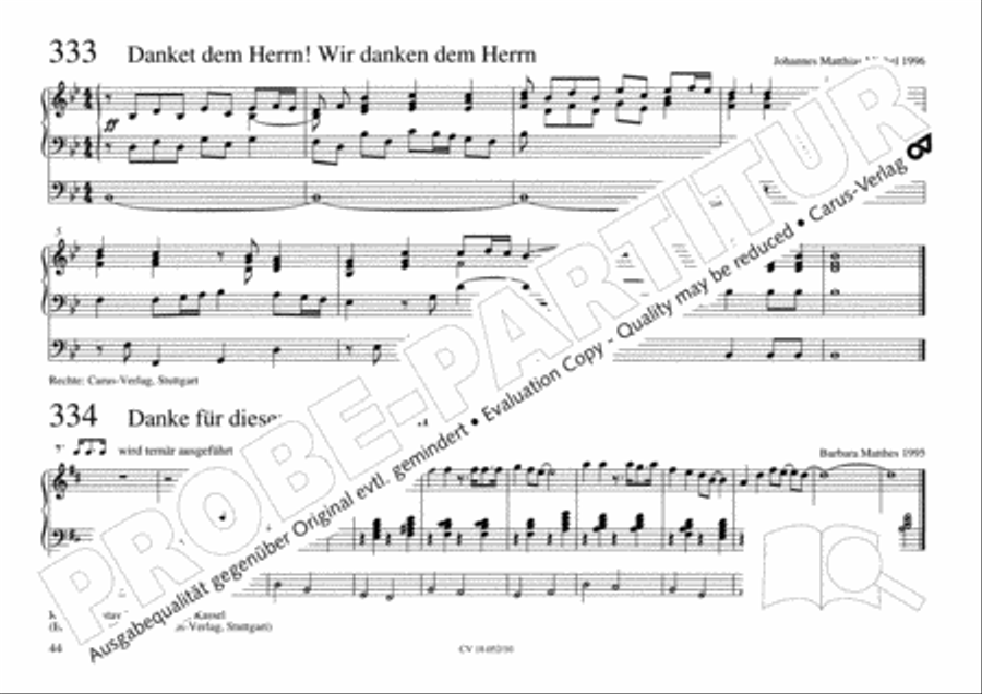 Esslinger Orgelbuch, Bd I-III Organ Solo scores gallery preview page 61