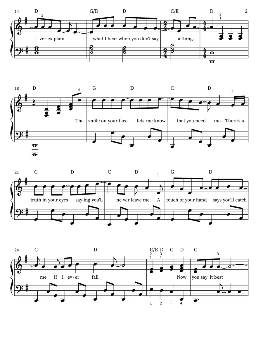 When You Say Nothing At All Piano scores gallery preview page 2