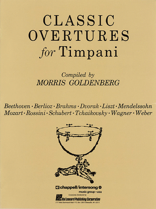 Book cover for Classic Overtures for Timpani