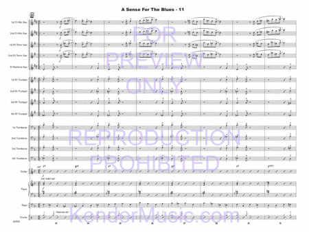 Sense For The Blues, A (Full Score)