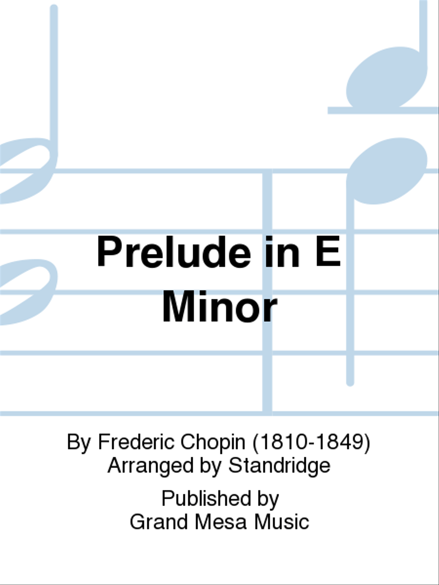 Prelude in E Minor Marimba scores gallery preview page 1