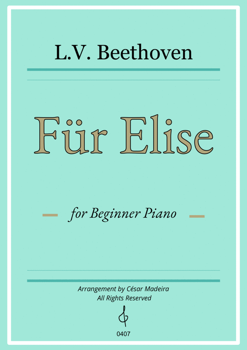 Für Elise by Beethoven - Easy Piano (Full Score) image number null