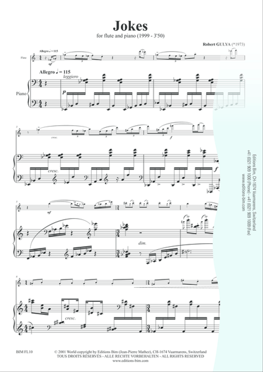 Jokes Flute Solo scores gallery preview page 2