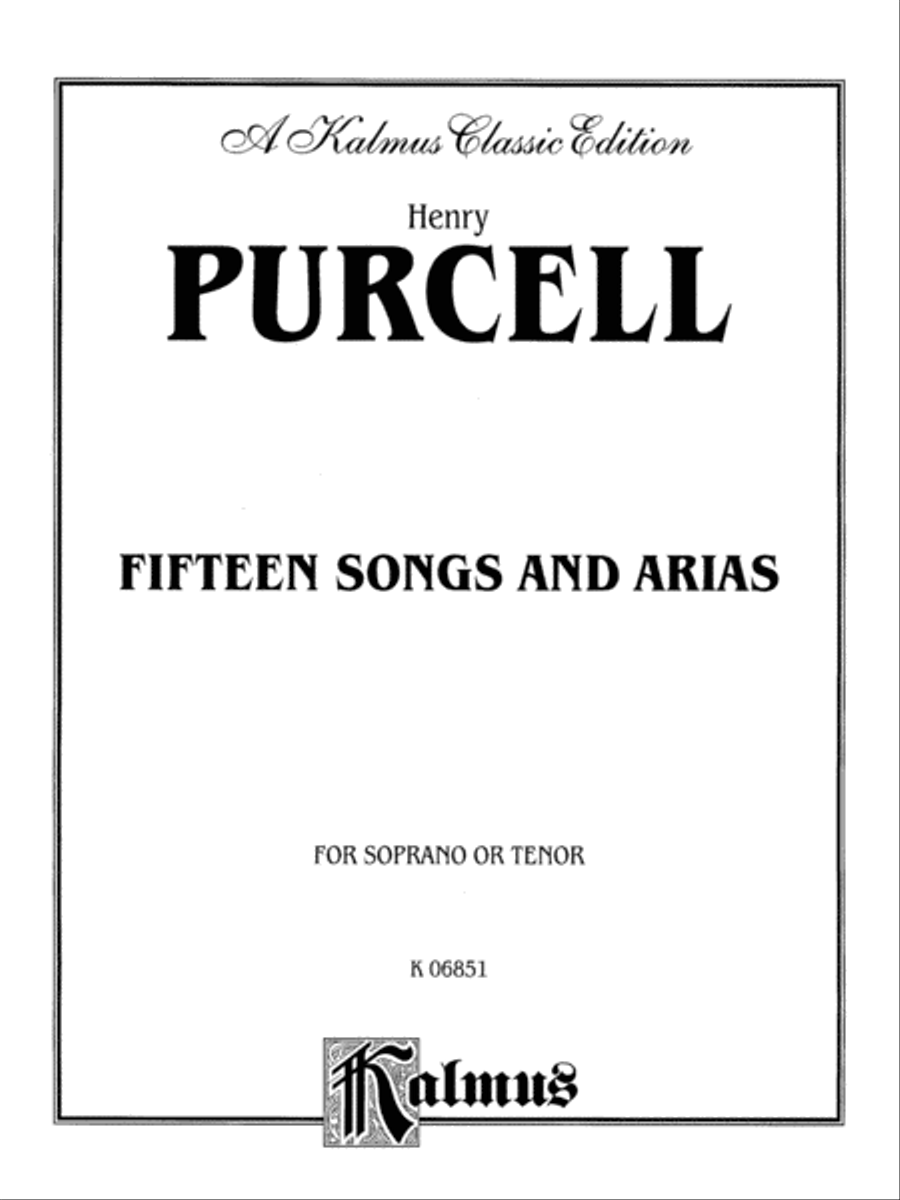 Fifteen Songs and Airs for Soprano or Tenor from the Operas and the Odes Small Ensemble scores gallery preview page 2