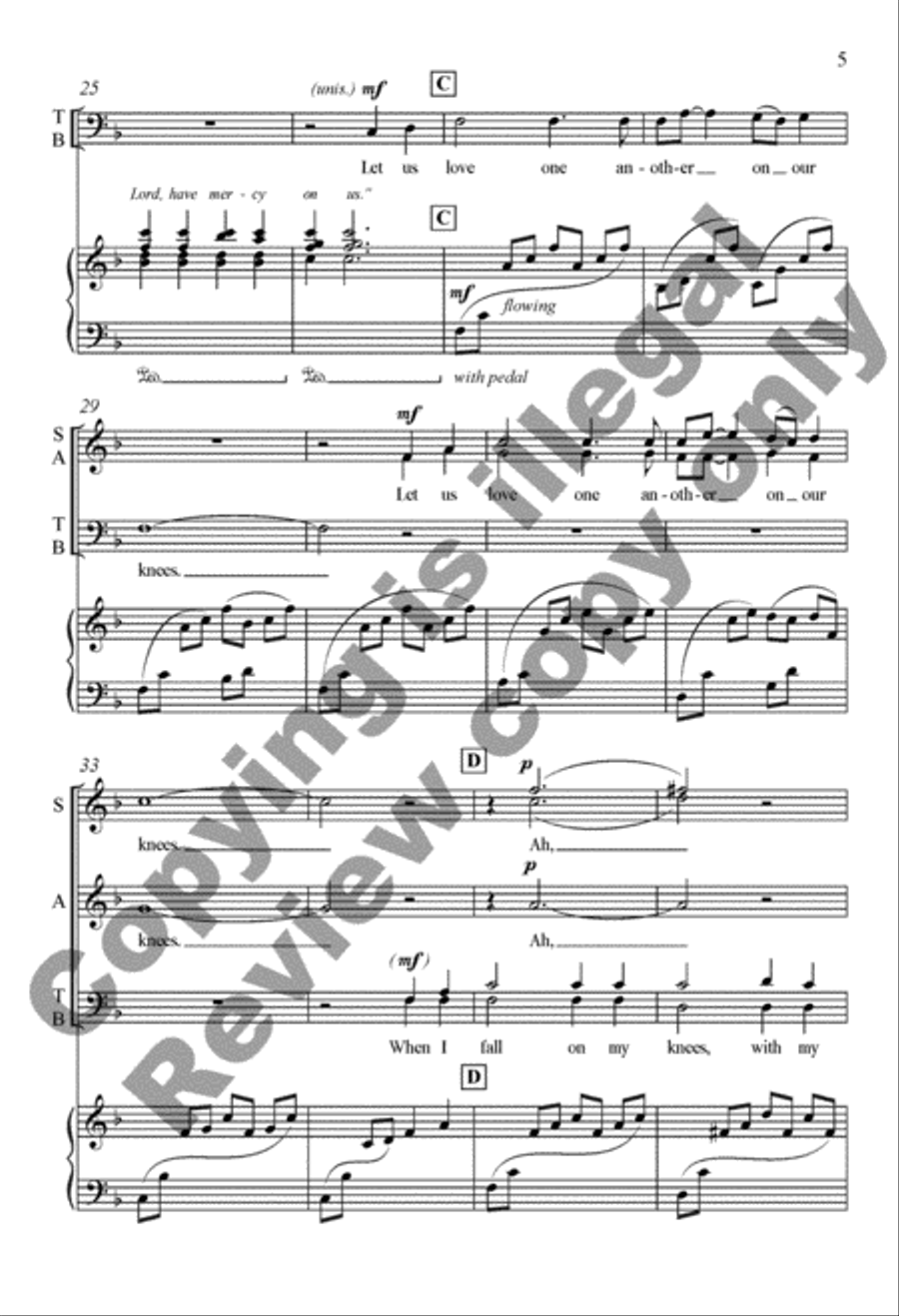Let Us Break Bread Together 4-Part scores gallery preview page 15