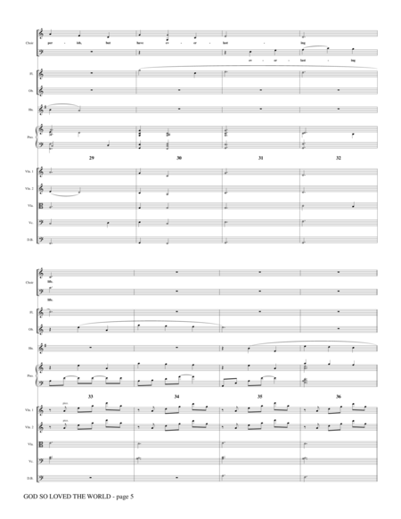 God So Loved The World Chamber Orchestra - Full Score